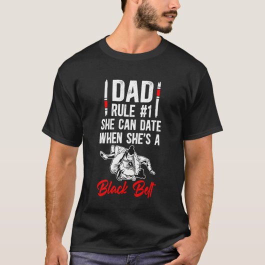 Jiu-Jitsu Dad Funny BJJ Father Jiu-Jitsu Fighter D Tシャツ (正面)
