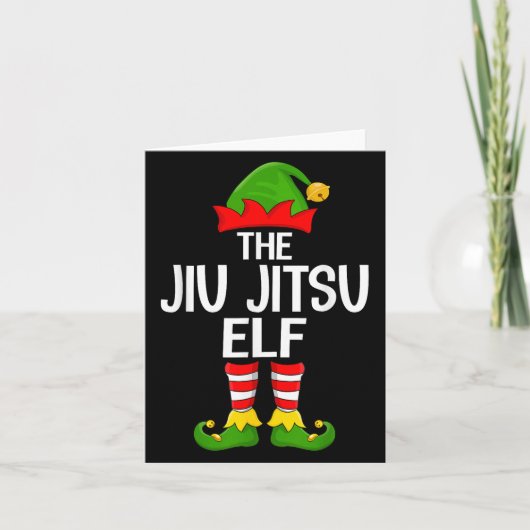 Jiu Jitsu Elf Xmas Matching Family Elf Squad Chris カード (正面)