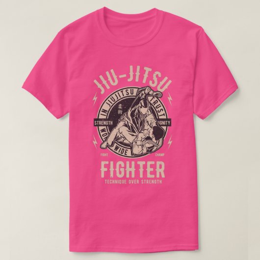 Jiu Jitsu Fighter BJJ fighter Tシャツ (デザイン正面)