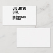 Jiu Jitsu Girl Brazilian Martial Arts Training 名刺 (正面/裏面)