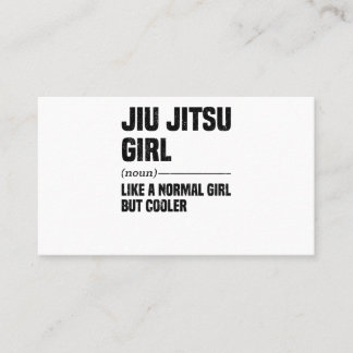Jiu Jitsu Girl Brazilian Martial Arts Training 名刺
