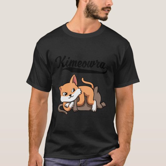 Jiu Jitsu KimuraクールかわいいかわいいKimeowra Catおもしろい Tシャツ (正面)