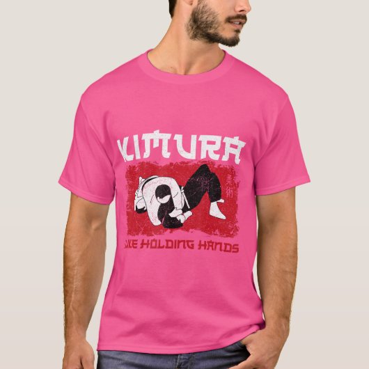 Jiu Jitsu Kimura I Like Holding Hands Tシャツ (正面)