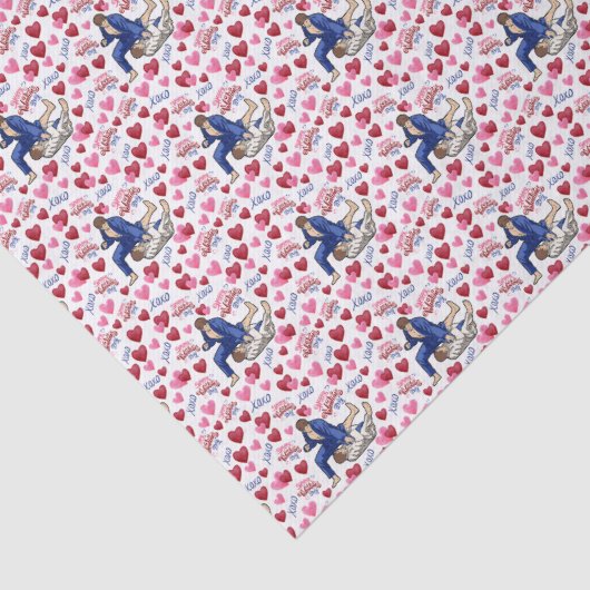 Jiu Jitsu Love Valentine's Tissue Paper in White 薄葉紙 (詳細)