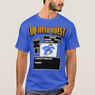 Jiu Jitsu Quest BJJ MMA Retro gaming Tシャツ