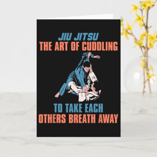 Jiu Jitsu The Art Of Cuddling To Take Each Others  カード (黄色い花)