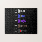 jiu jitsu training   chess, gift  bjj with text. ジグソーパズル (横)