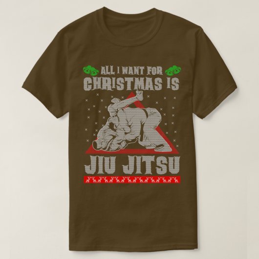 Jiu Jitsu Ugly Christmas Sweater Tシャツ (デザイン正面)