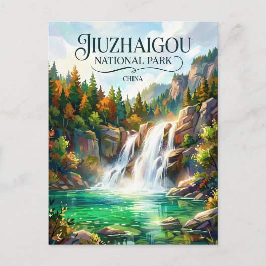 Jiuzhaigou National Park China ポストカード (正面)