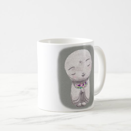 Jizoのマグの日本ので小さい仏のスピリチュアルのマグ コーヒーマグカップ (正面右)