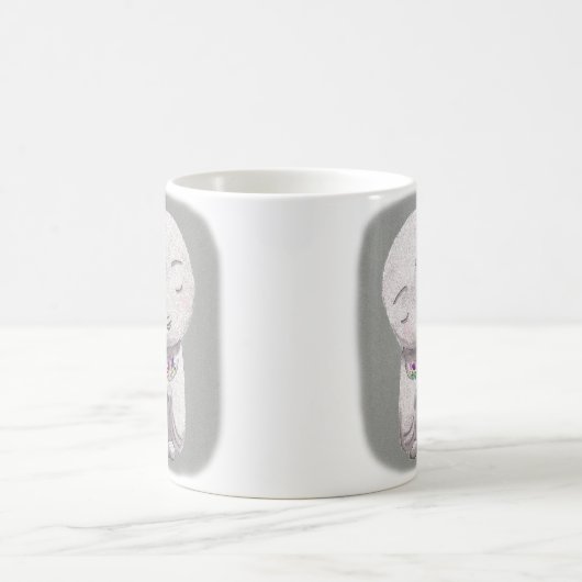 Jizoのマグの日本ので小さい仏のスピリチュアルのマグ コーヒーマグカップ (中央)