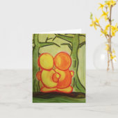 jizo: 旅行を楽しんで下さい カード (黄色い花)