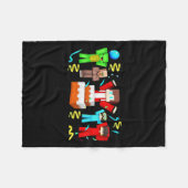 Jjとマイキーハッピーバースデー! フリースブランケット (正面(横))