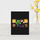 JjとMikey!_ハッピーハローウィン カード (黄色い花)