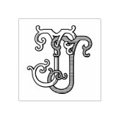 JJイニシャルJJモノグラムラバーインクスタンプ結婚ズ ラバースタンプ (インプリント)