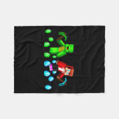 Jj And Mikey Happy Birthday  フリースブランケット (正面(横))