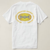 JJ Siting Small Logo、FMF&AIDロゴ付き背面 Tシャツ (デザイン裏面)