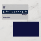 JJHの名刺 名刺 (正面/裏面)