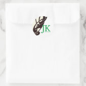 JKコレクションクラシックラウンドステッカー ラウンドシール (バッグ)