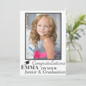 JK卒業写真カードおめでとうございます 招待状 (スタンド正面)