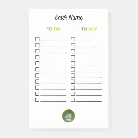 JK 2025パーソナライズされたに対するPost-Itメ買モ ポストイット (正面)