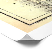 JK Gillによるワシントン州の地図1878 ポスター (角)