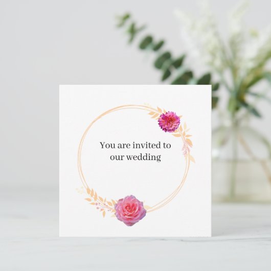 JKG Miel Dore Wedding Invitation (スタンド正面)