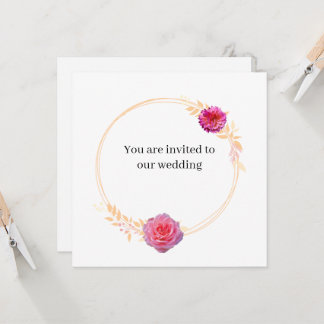 JKG Miel Dore Wedding Invitation