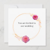 JKG Miel Dore Wedding Invitation (正面)
