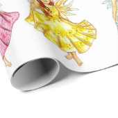 JLビールを踊るクリスマスの天使 ラッピングペーパー (ロールコーナー)