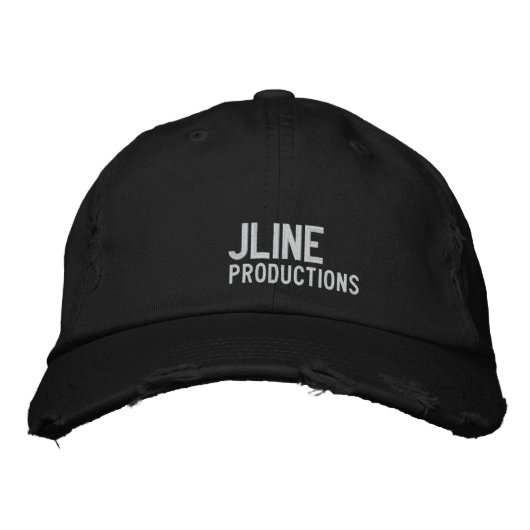 JLine、生産 刺繍入りキャップ (正面)