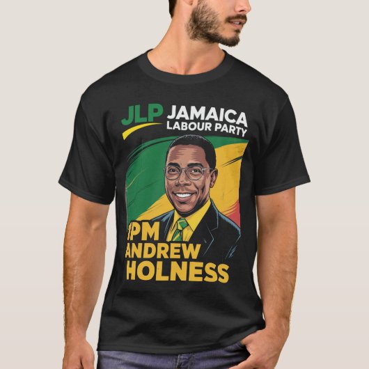 Jlp 1Pm Holness Jamaica Laborパーティー研究所 Tシャツ (正面)