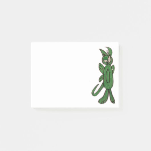 JMCdesignの緑犬の後it®ノート4 x 3 ポストイット (正面)