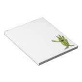 JMCdesign Green Dog 5.5" x 6インチメモ帳 – 40ページ ノートパッド (アングル)