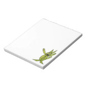 JMCdesign Green Dog 5.5" x 6インチメモ帳 – 40ページ ノートパッド (回転)