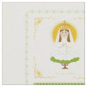 +JMJ+かわいい聖ベビーキルト広場と人形 ファブリック (クローズアップ)