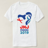 JMJ World Youth Day Panama 2019ロゴ Tシャツ (デザイン正面)
