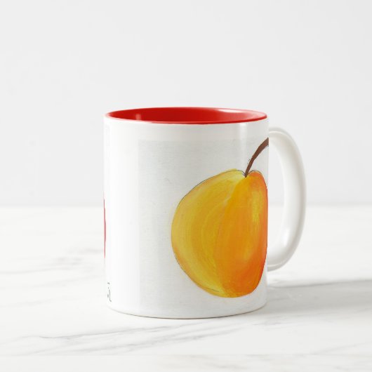 JMLによるAppleとOrange ツートーンマグカップ (正面右)