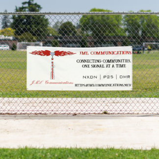 JML通信事業 横断幕