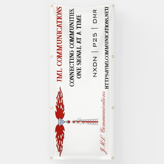 JML通信事業 横断幕 (縦)