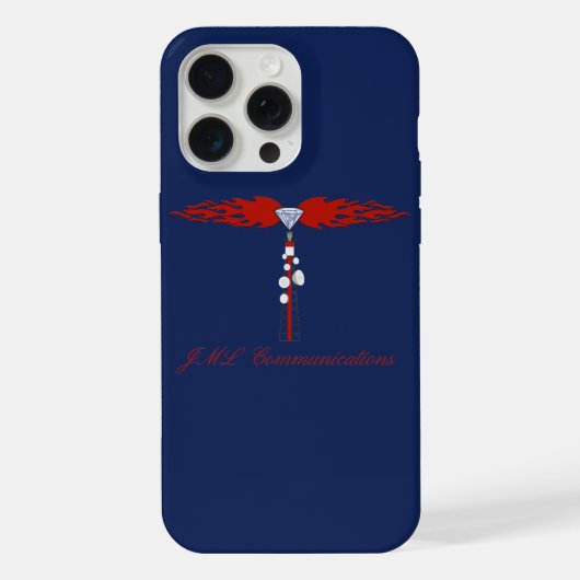JML コミュニケーションタワーロゴ iPhoneケース (裏面)