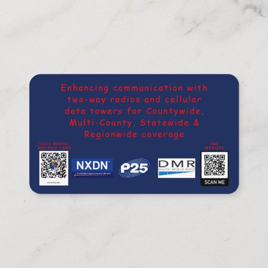 JML Communications Business 予約カード (裏面)