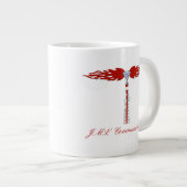 JML Communications Towerロゴ ジャンボコーヒーマグカップ (正面右)