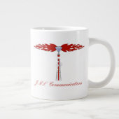 JML Communications Towerロゴ ジャンボコーヒーマグカップ (右)