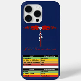 JML Communications Tower ロゴ & RSRP 信号強度 iPhone 15 Pro Maxケース