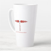 JML Communications Tower Logo カフェラテマグ (左アングル)