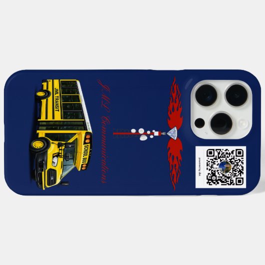 JML Communications Tower Logo & JML Ttansit Case-Mate iPhoneケース (裏面 (横))