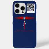 JML Communications Tower Logo & Joe's dot.card Case-Mate iPhoneケース (裏面)