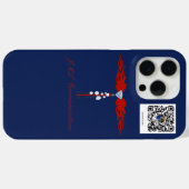 JML Communications Tower Logo & Joe's dot.card Case-Mate iPhoneケース (裏面 (横))