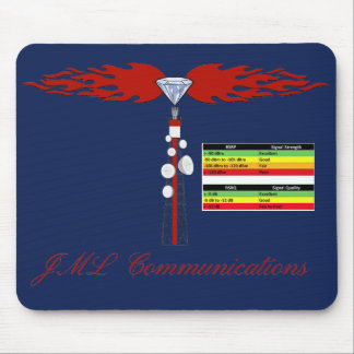 JML Communications Tower Logo & RSRP Signal Streng マウスパッド